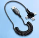Пружинний Автомобільний 3 в 1 Кабель для Швидкої зарядки iPhone Lightning MicoUSB Type-C 120W 6A Fast Charge в авто Black - зображення 6