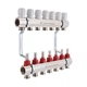 Коллектор латунный с расходомерами и евроконусами Thermo Alliance Standart 1" на 7 выходов TAS235W7E - изображение 3