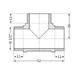 Трійник латунний Thermo Alliance Standart 1/2" (Н×Н×Н), PN25 - зображення 2