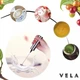 Спінювач для молока електричний Premium Milk Frother 5 в 1 капучинатор для вершків та молока з Чохлом та Потрійним вінчиком Чорний - зображення 3