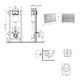 Готовое решение Qtap для ванной комнаты: подвесной унитаз Jay Ultra Quiet 520x360x320 + комплект инсталляции Nest 4 в 1 (квадратная клавиша Satin) - изображение 2