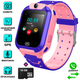 Дитячий смарт годинник з визначенням розташування Smart Baby Watch 16S-5Z GPS з камерою, викликом і прослуховуванням Pink + Карта пам'яті 16Гб - зображення 1