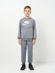 Детский спортивный костюм (свитшот + штаны) Nike K Nsw Tracksuit Poly Crew Hbr FD3090-084 122-128 см Серый (196609344901) - изображение 1