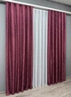 Комплект готовых штор VR-Textil Жаккард Мрамор Al1 № 661ш Марсала 150х270 см 2 шт (30-430) - изображение 4