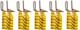 Форми багаторазові для нарощування нігтів, золото - Nails Molekula 5шт (646215-27056930) - изображение 1