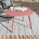 Stolik ogrodowy Patio Olivier 70 cm Różowy - obraz 3