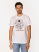 T-shirt męski z nadrukiem bawełniany Lee Cooper Adventure-1145 XL Biały (5905991727804) - obraz 1