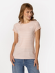T-shirt damski w paski Lee Cooper Aline-6040 S Brzoskwiniowy (5905991728320) - obraz 1