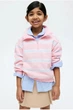 Толстовка с застежкой-молнией розовая полосатая H&M 110-116см (400011250) - изображение 3