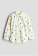 Рубашка молочная Динозавры H&M 140см (400011190) - изображение 1