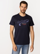 Футболка бавовняна довга чоловіча Lee Cooper Authentic5-1160 3XL Темно-синя (5905991727996) - зображення 1