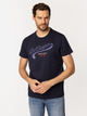 Футболка бавовняна довга чоловіча Lee Cooper Authentic5-1160 M Темно-синя (5905991727958) - зображення 3