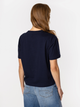 T-shirt damski basic bawełniany Lee Cooper Cropped-8515 S Granatowy (5905991728849) - obraz 2