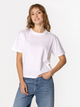 Футболка бавовняна жіноча Lee Cooper Cropped-8515 XL Біла (5905991728917) - зображення 1