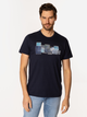 T-shirt męski z nadrukiem bawełniany Lee Cooper Denim-1160 XL Granatowy (5905991726692) - obraz 1
