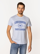 T-shirt męski bawełniany Lee Cooper East-London4 L Błękitny (5905991735830) - obraz 1