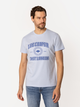 T-shirt męski bawełniany Lee Cooper East-London4 XL Błękitny (5905991735847) - obraz 3