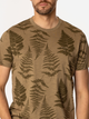 T-shirt męski z nadrukiem bawełniany Lee Cooper Fern-3170 M Khaki (5905991727828) - obraz 4