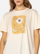 T-shirt damski z nadrukiem bawełniany Lee Cooper Flowers7-1145 S Jasnożółty (5905991729082) - obraz 3