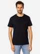 T-shirt męski w paski bawełniany Lee Cooper Henley4-1160 XL Czarny (5905991736721) - obraz 1