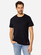 T-shirt męski w paski bawełniany Lee Cooper Henley4-1160 XL Czarny (5905991736721) - obraz 3