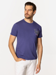 T-shirt męski bawełniany Lee Cooper Letters-1145 XL Fioletowy (5905991727927) - obraz 1
