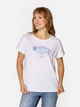 T-shirt damski bawełniany Lee Cooper Logo Blue-1160 L Biały (5905991729457) - obraz 3