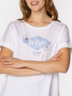 T-shirt damski bawełniany Lee Cooper Logo Blue-1160 S Biały (5905991729440) - obraz 4