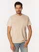 Футболка бавовняна довга чоловіча Lee Cooper Obutch-875 2XL Бежева (5905991736530) - зображення 3