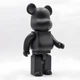 Дизайнерська іграшка Беарбрік 28 см чорний. Статуетка Bearbrick 400% Black. Bearbrick - зображення 7