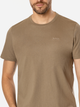 Футболка бавовняна довга чоловіча Lee Cooper Obutch-875 3XL Коричнева (5905991736400) - зображення 4