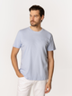 T-shirt męski basic bawełniany Lee Cooper Obutch-875 2XL Jasnobłękitny (5905991736189) - obraz 1