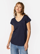 T-shirt damski basic bawełniany Lee Cooper Olivia-2160 M Granatowy (5905991728504) - obraz 3