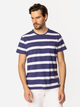 T-shirt męski w paski bawełniany Lee Cooper Pocket3-8515 XL Fioletowy (5905991728061) - obraz 2
