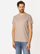 Футболка бавовняна довга чоловіча Lee Cooper Simple-1180 L Бежева (5905991726883) - зображення 3