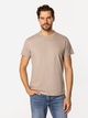 Футболка бавовняна довга чоловіча Lee Cooper Simple-1180 2XL Бежева (5905991726913) - зображення 1