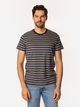Футболка бавовняна довга чоловіча Lee Cooper Stripes2-4180 2XL Сіра (5905991727514) - зображення 1