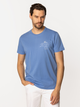 Футболка бавовняна довга чоловіча Lee Cooper Summer-1145 2XL Синя (5905991727644) - зображення 1