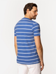 Футболка бавовняна довга чоловіча Lee Cooper Stripes1-4180 2XL Синя (5905991727477) - зображення 2