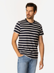 Футболка бавовняна довга чоловіча Lee Cooper Stripes3-4180 XL Темно-синя (5905991727552) - зображення 3
