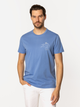 T-shirt męski basic bawełniany Lee Cooper Summer-1145 3XL Niebieski (5905991727651) - obraz 3