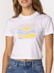 T-shirt damski z nadrukiem bawełniany Lee Cooper Sun-1160 L Błękitny (5905991729372) - obraz 4