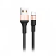 Зарядний кабель HOCO X26 Xpress Type-C Cable 1m Black/Gold - зображення 1