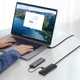 USB Хаб Baseus 4-in-1 багатофункціональний перехідник Lite Series 4-Port Type-A HUB Adapter Type-A to USB3.0*4 кабель 1м (WKQX030401) Black - зображення 2