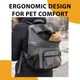 Рюкзак для маленьких собак та котів Ferplast Voyager Backpack 350 29x21x36 cм Чорний (85736317) - зображення 10