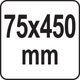 Łopatka do betonu i asfaltu YATO HEX 450x75 mm (YT-47370) - obraz 3