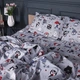 Пододеяльник MirSon Бязь 17-0672 Silver Owlets 175х210 (2200010182750) - изображение 2