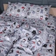 Пододеяльник MirSon Бязь 17-0672 Silver Owlets 200х220 (2200010182767) - изображение 1