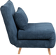 Sofa HOMLA Solace 1-osobowa z funkcją spania 83 x 91 x 84 cm Blue (5904183871615) - obraz 2