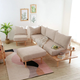 Sofa modułowa HOMLA SERI 2-osobowa 180 x 76 x 75 cm Beige (5904183871288) - obraz 5